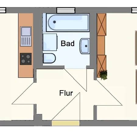 Charmante Eg-ferienwohnung Mit Tram 5 Minuten Zum Bahnhof Mitte Apartment Plauen